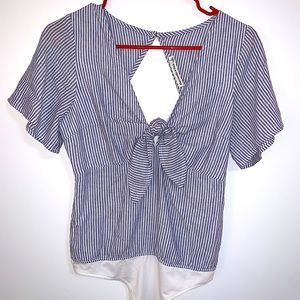 Abercrombie Striped Bodysuit
